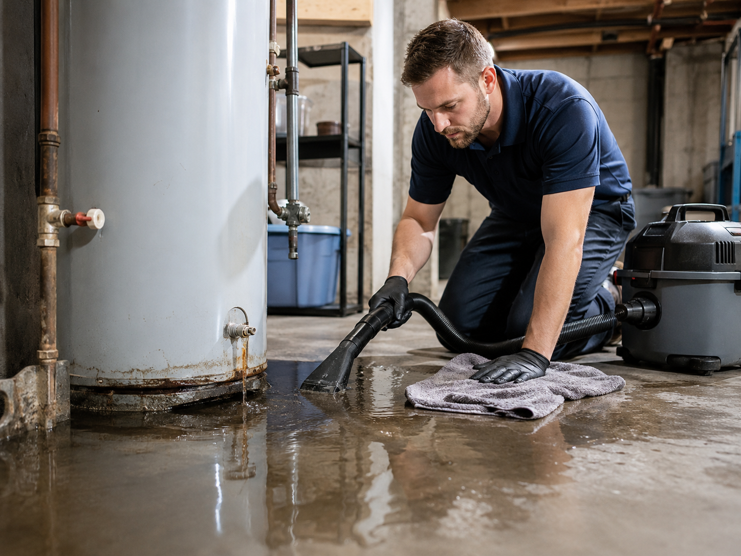 water heater leak